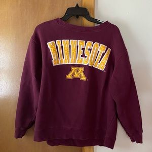 University Minnesota sweatshirt
